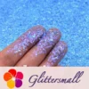 High Brightness Blue Iridescent Cellophane Glitter Shards (Flakes) FC347 2x2
