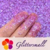 High Brightness Purple Iridescent Cellophane Glitter Shards (Flakes) FC346 2x2