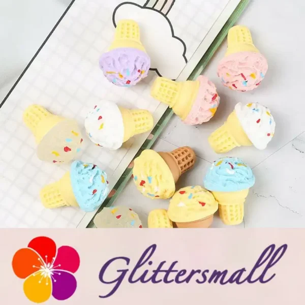 Ice Cream Playfood Resin Slime Charms Cabochons Ornament DIY Crafts 09