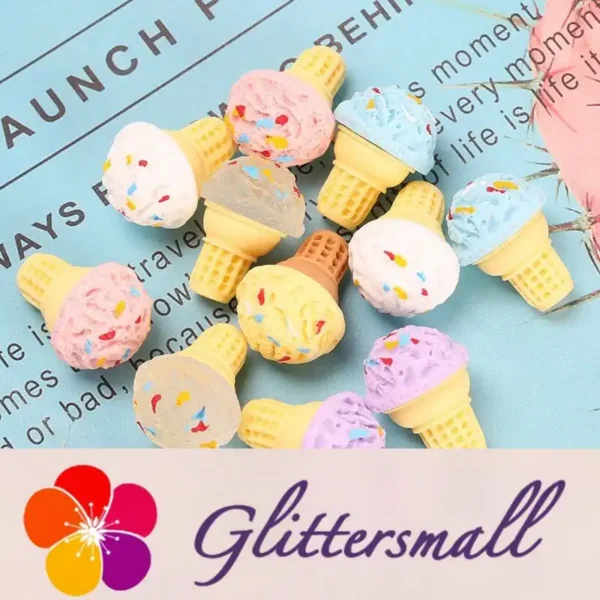Ice Cream Playfood Resin Slime Charms Cabochons Ornament DIY Crafts 09