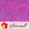 High Brightness Deep Mauve Iridescent Cellophane Glitter Shards (Flakes) FC348 2x2