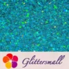 General Mixed Holographic Lake Blue Glitter Hexagon Shaped LB0701