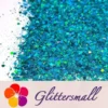 General Mixed Holographic Lake Blue Glitter Hexagon Shaped LB0701