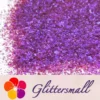 High Brightness Purple Iridescent Cellophane Glitter Shards (Flakes) FC346 2x2