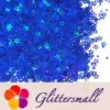 6mm Holographic Sea Blue Hollow Out Star Shaped Glitter LB0705