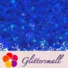 6mm Holographic Sea Blue Hollow Out Star Shaped Glitter LB0705