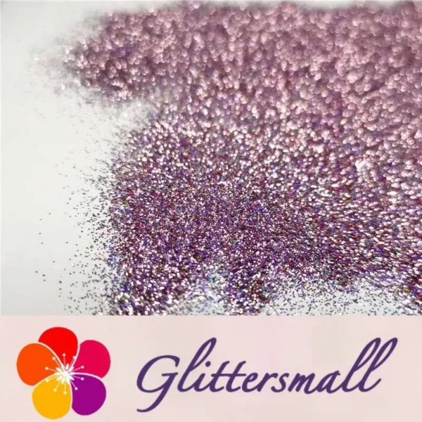 0.2mm Holographic Pigment Light Pink Glitter Cosmetic Grade SLG005