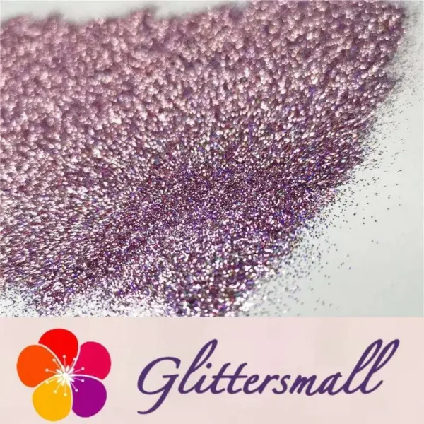 0.2mm Holographic Pigment Light Pink Glitter Cosmetic Grade SLG005