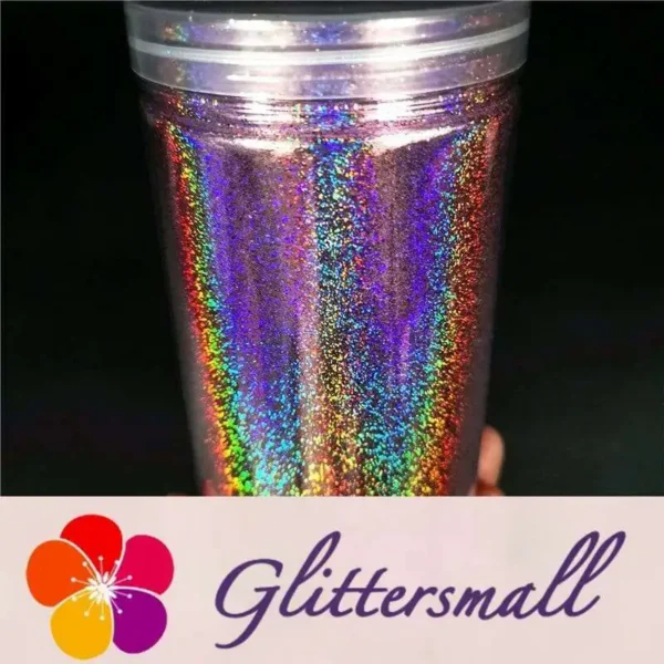 0.2mm Holographic Pigment Light Pink Glitter Cosmetic Grade SLG005
