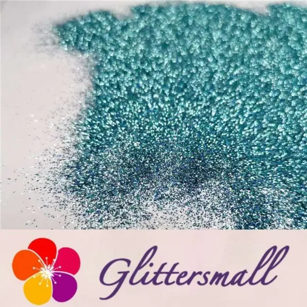 0.2mm Holographic Pigment Sky Blue Glitter Cosmetic Grade SLG009