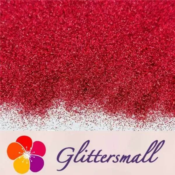 0.2mm Professional Cosmetic Glitter For Lip Gloss, Lipstick Holographic Red FCHL300