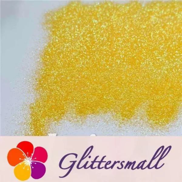0.2mm Professional Cosmetic Glitter For Lip Gloss, Lipstick Iridescent Yellow FCH12A