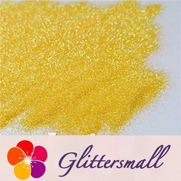 0.2mm Professional Cosmetic Glitter For Lip Gloss, Lipstick Iridescent Yellow FCH12A