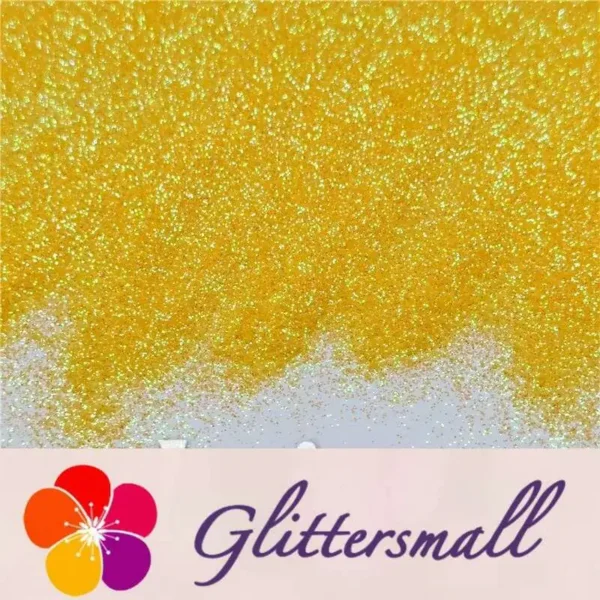 0.2mm Professional Cosmetic Glitter For Lip Gloss, Lipstick Iridescent Yellow FCH12A