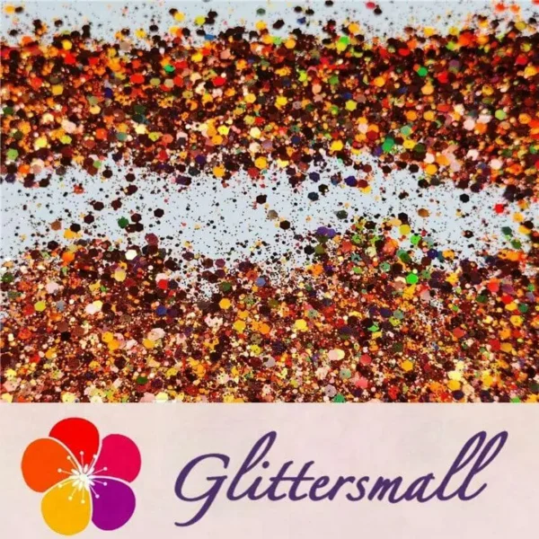 General Mixed Holographic Copper Glitter Hexagon Shaped LB0401