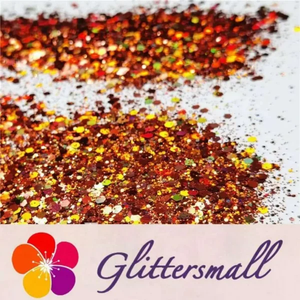 General Mixed Holographic Copper Glitter Hexagon Shaped LB0401