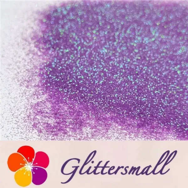0.2mm Iridescent Translucent Light Purple Glitter C006