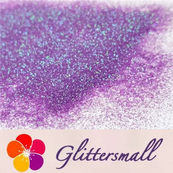 0.2mm Iridescent Translucent Light Purple Glitter C006