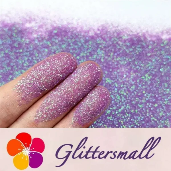 0.2mm Iridescent Translucent Light Purple Glitter C006