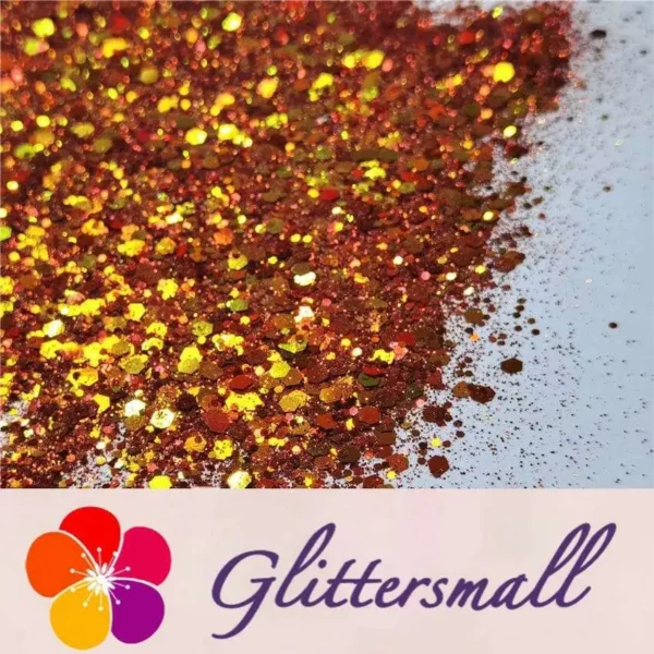 General Mixed Iridescent Phantom Red Gold Glitter C-BSL002