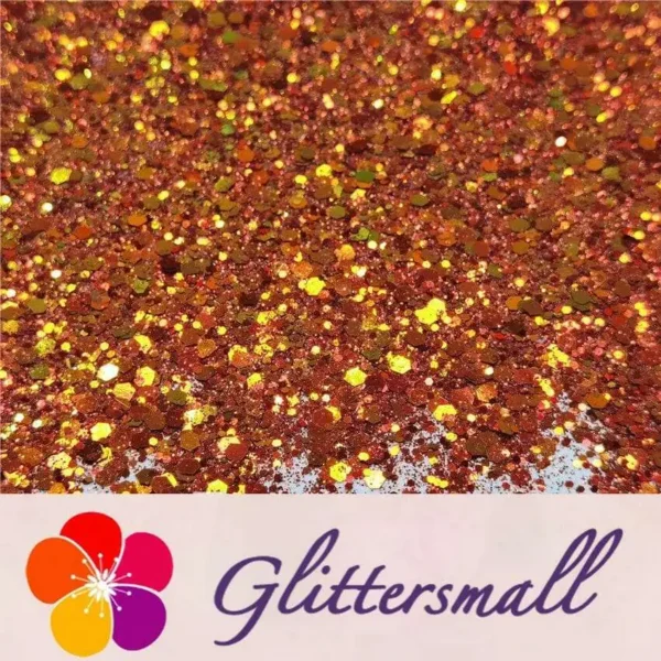 General Mixed Iridescent Phantom Red Gold Glitter C-BSL002