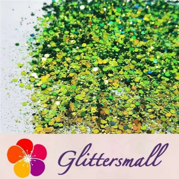 General Mixed Iridescent Phantom Olive Green Glitter C-BSL004