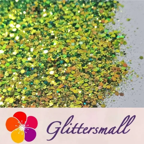 General Mixed Iridescent Phantom Olive Green Glitter C-BSL004