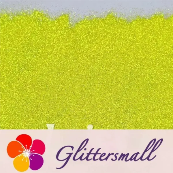 0.3mm Fluorescent Green High Brightness Iridescent Glitter FC330