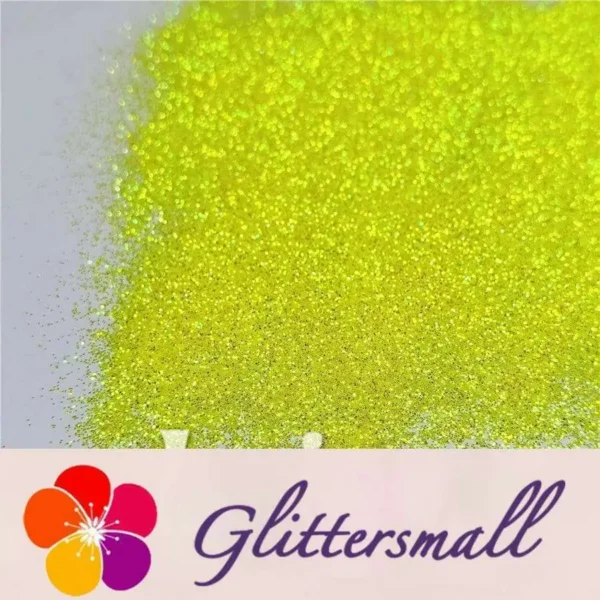 0.3mm Fluorescent Green High Brightness Iridescent Glitter FC330