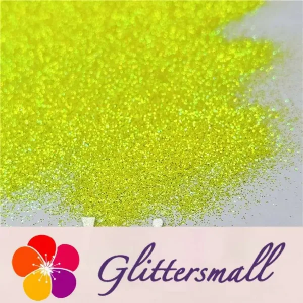0.3mm Fluorescent Green High Brightness Iridescent Glitter FC330