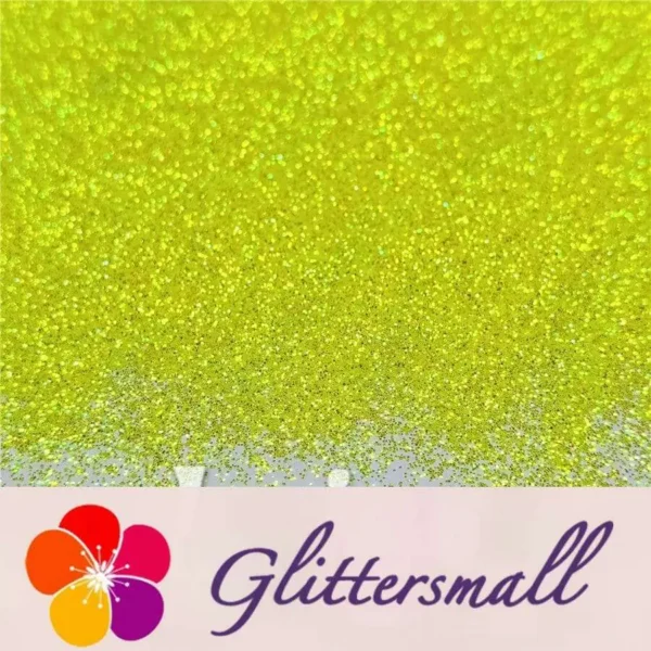 0.3mm Fluorescent Green High Brightness Iridescent Glitter FC330