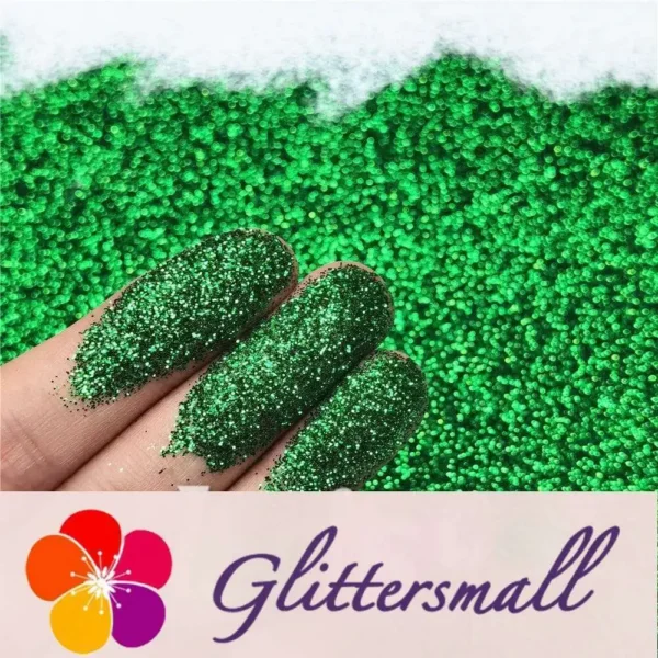 0.3mm Light Green Fine Glitter Pure Color B0609