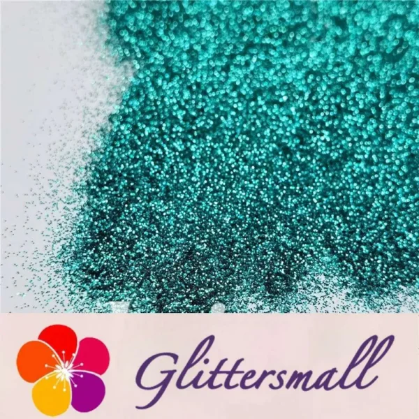 0.3mm Teal Green Fine Glitter Pure Color B0702