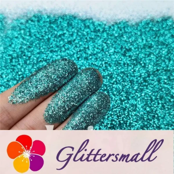 0.3mm Teal Green Fine Glitter Pure Color B0702
