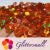 10mm Halloween Pumpkin Holographic Brown Shaped Glitter LB0401