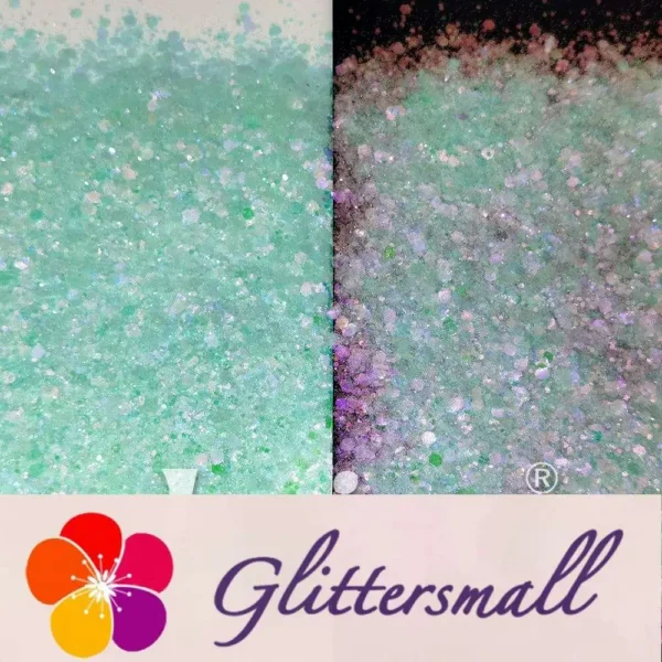 Iridescent Light Green General Mixed High Brightness Glitter FC001