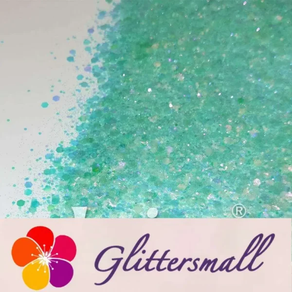 Iridescent Light Green General Mixed High Brightness Glitter FC001
