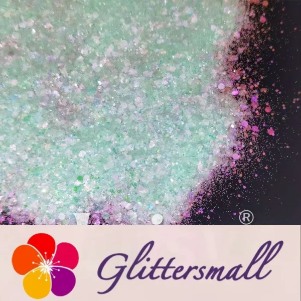 Iridescent Light Green General Mixed High Brightness Glitter FC001