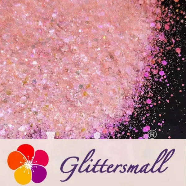 Iridescent Light Red General Mixed High Brightness Glitter FC002