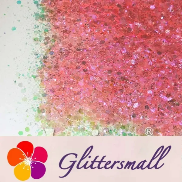 Iridescent Light Red General Mixed High Brightness Glitter FC002