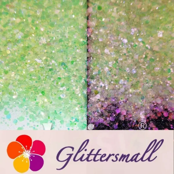 Iridescent Lemon Yellow General Mixed High Brightness Glitter FC010