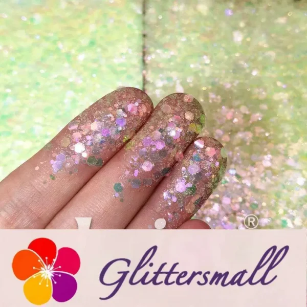 Iridescent Lemon Yellow General Mixed High Brightness Glitter FC010