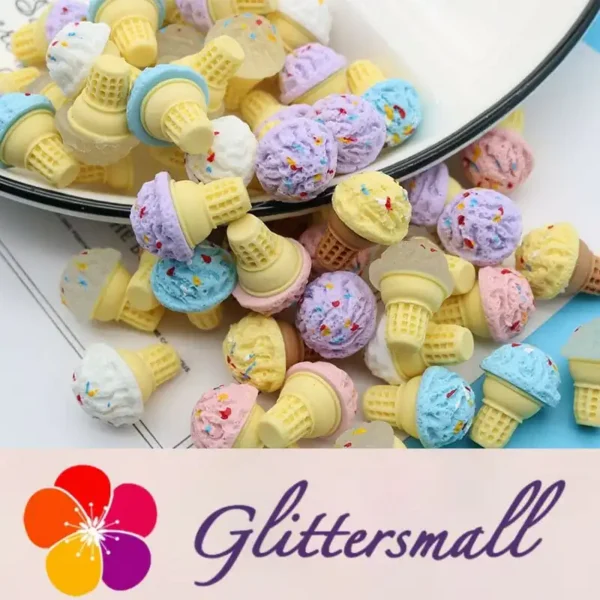 Ice Cream Playfood Resin Slime Charms Cabochons Ornament DIY Crafts 09