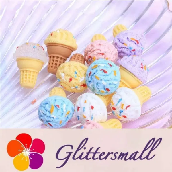 Ice Cream Playfood Resin Slime Charms Cabochons Ornament DIY Crafts 09