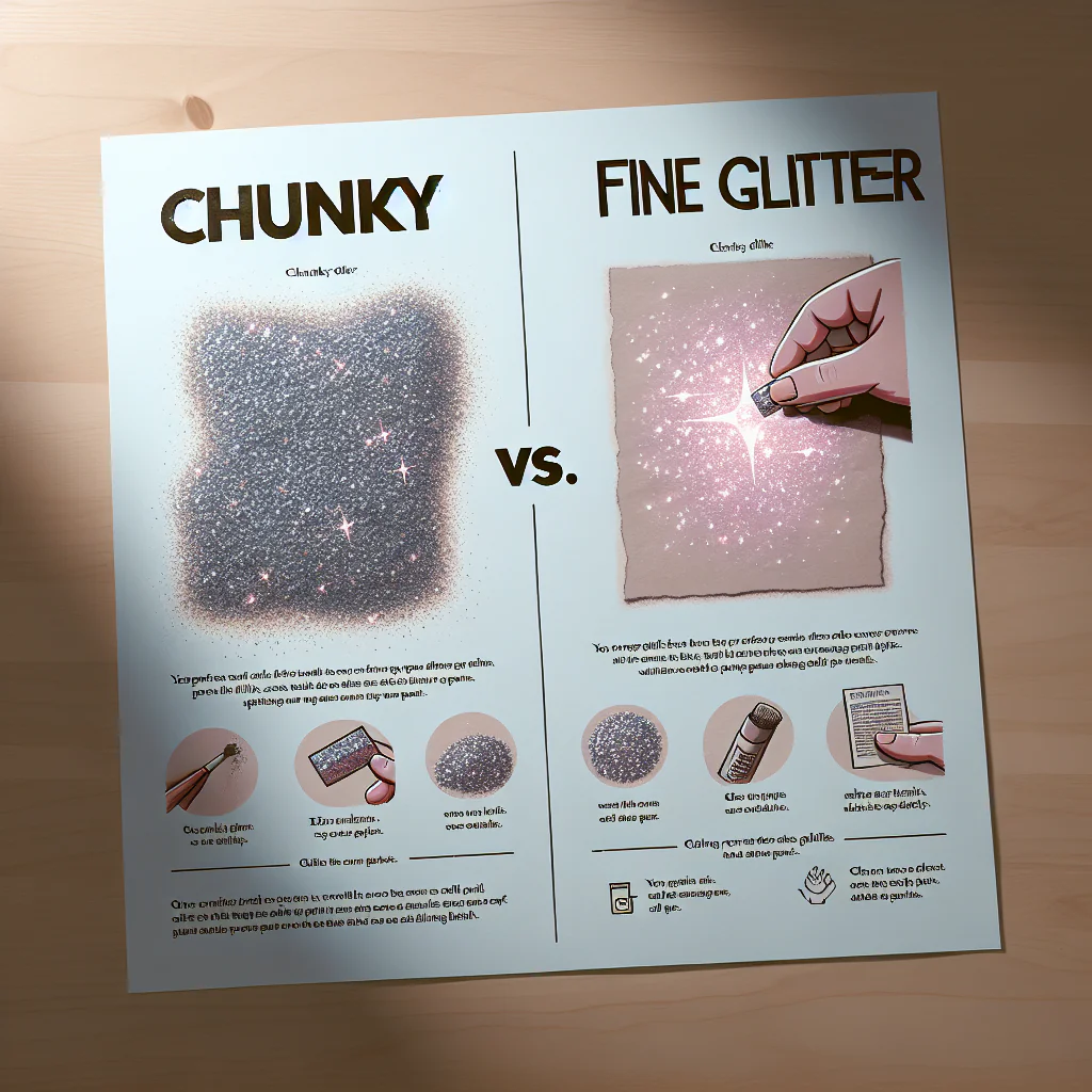 Chunky Glitter vs. Fine Glitter: Choose Wisely for Stunning Projects!