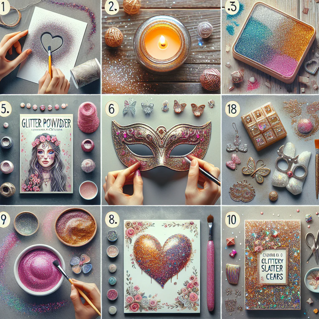 Top 10 Creative Uses of Glitter Powder in Arts and Crafts