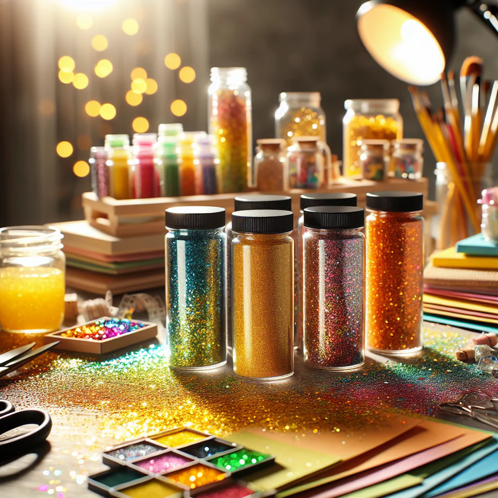 Transform Your Crafts with Vibrant Yellow and Orange Glitter Today!