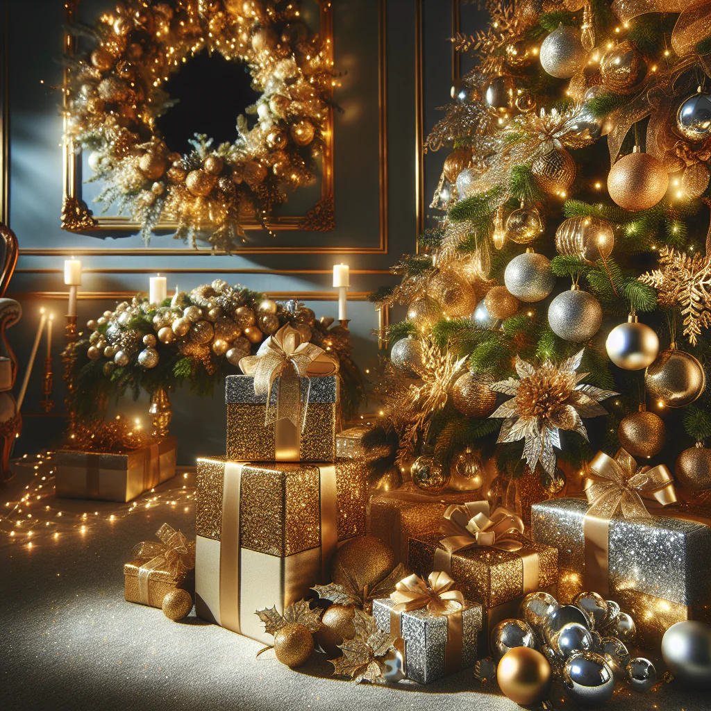 Transform Your Holiday Decor with Stunning Gold & Silver Metallic Glitter