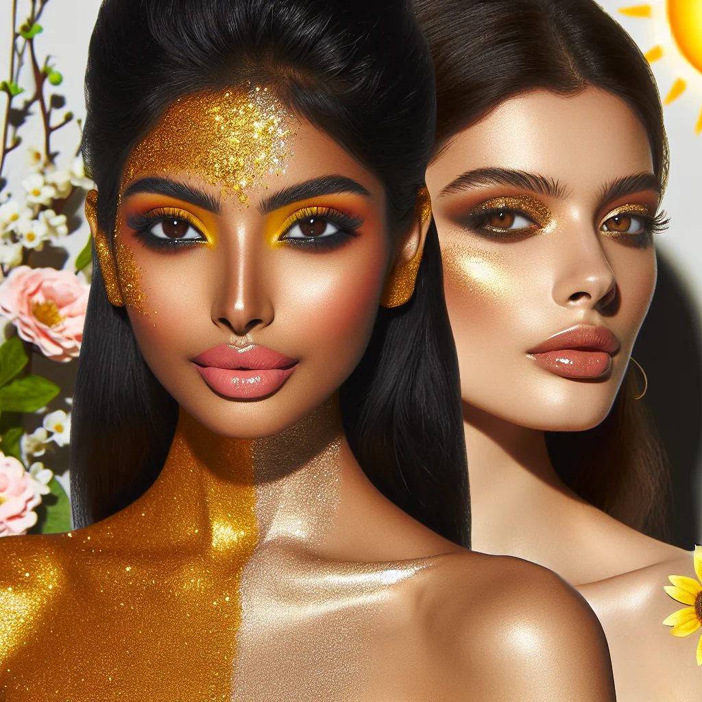 Why Yellow Glitter Outshines Gold Glitter in Summer Makeup Trends