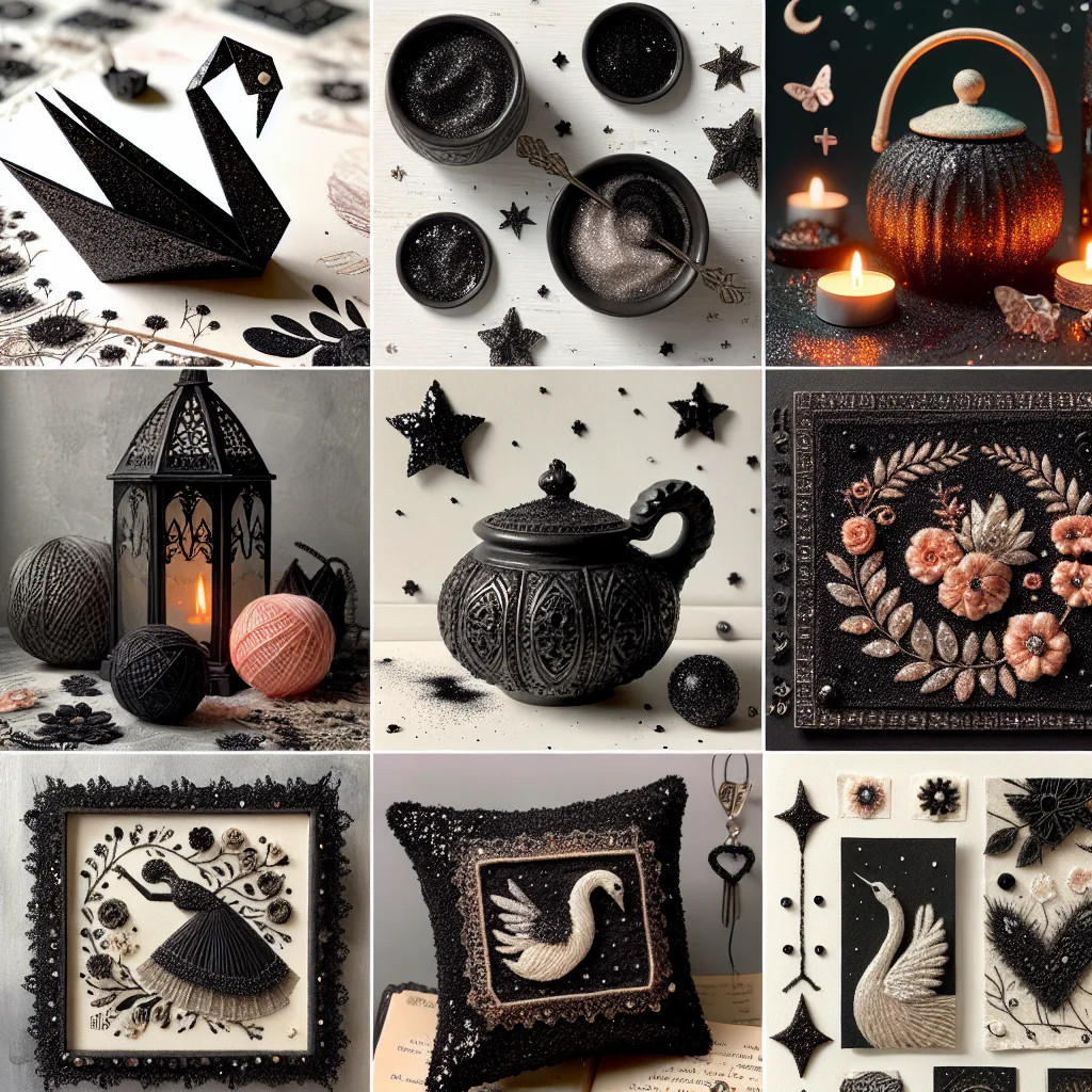 10 Stunning Ways to Transform Your Crafts with Black Glitter Magic